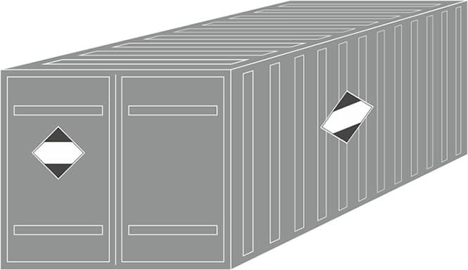Маркировка контейнера в котором перевозятся упаковки с опасными грузами в ограниченных количествах