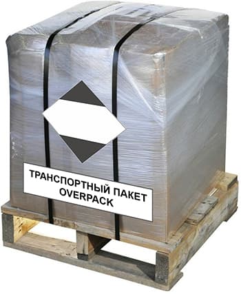 Транспортный пакет содержащий опасные грузы упакованные в ограниченных количествах