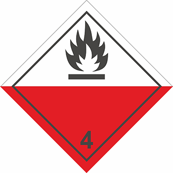 Номер образца знака опасности 4.2